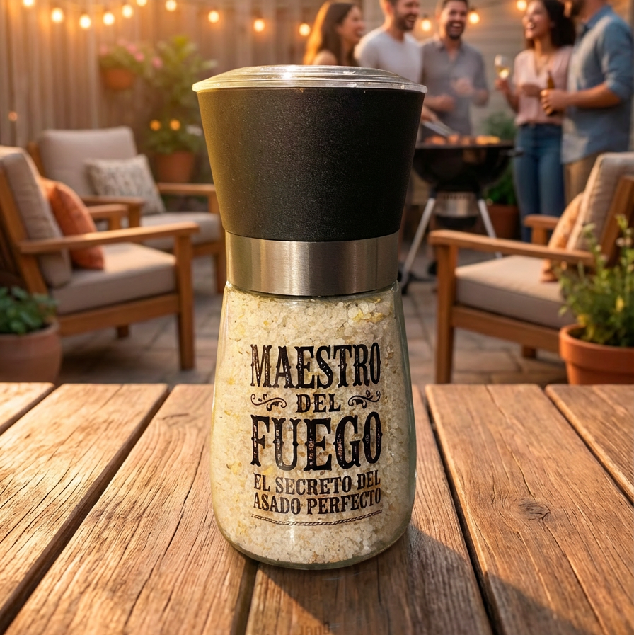 Sal especiada premium, molinillo de mesa 150g.