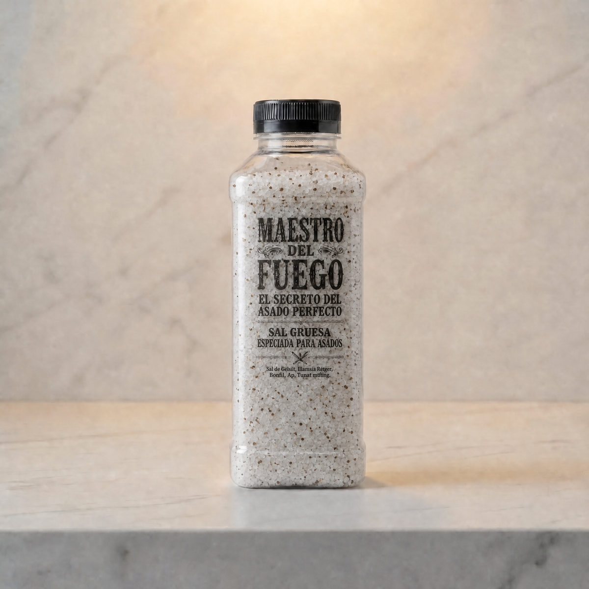 Sal de mar y pimienta premium, pack molinillo de mesa 150g + botella refill 450g | 20% dcto.